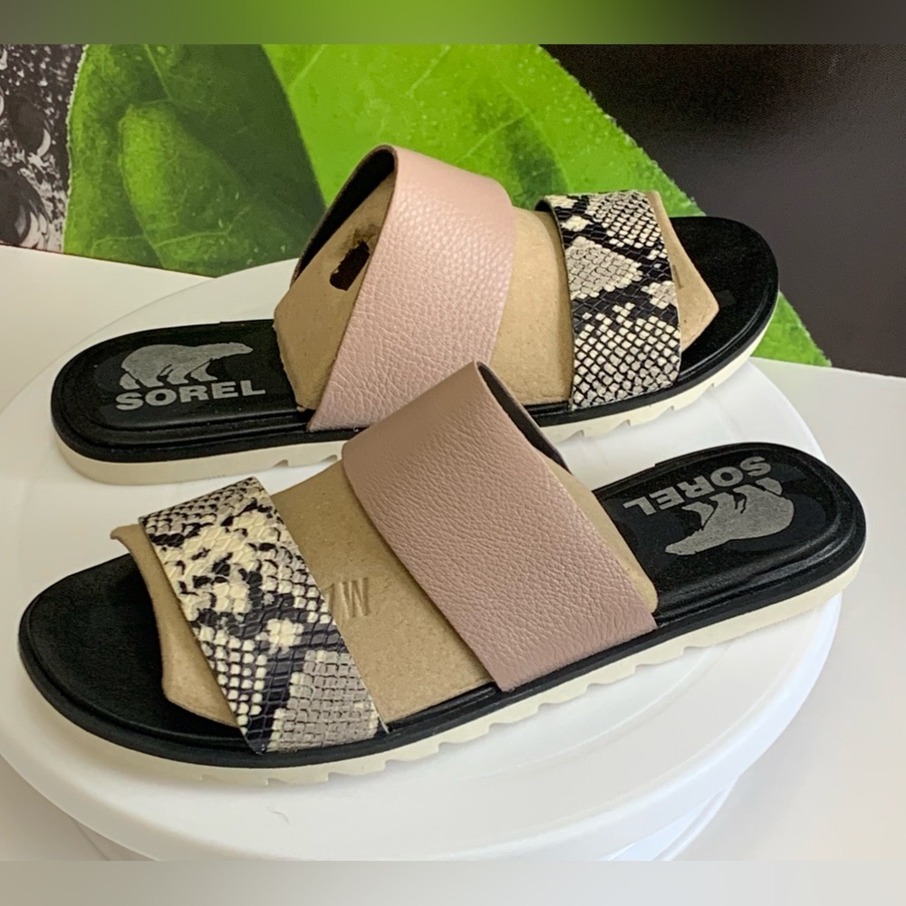 New!! Sorel Ella II Slide Mauve Vapor Size 6